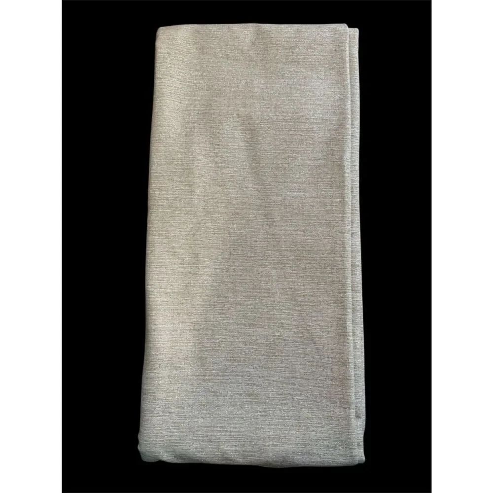 Rachel Ashwell Neutral Beige Gold Metalluc Shimmer Tablecloth!
